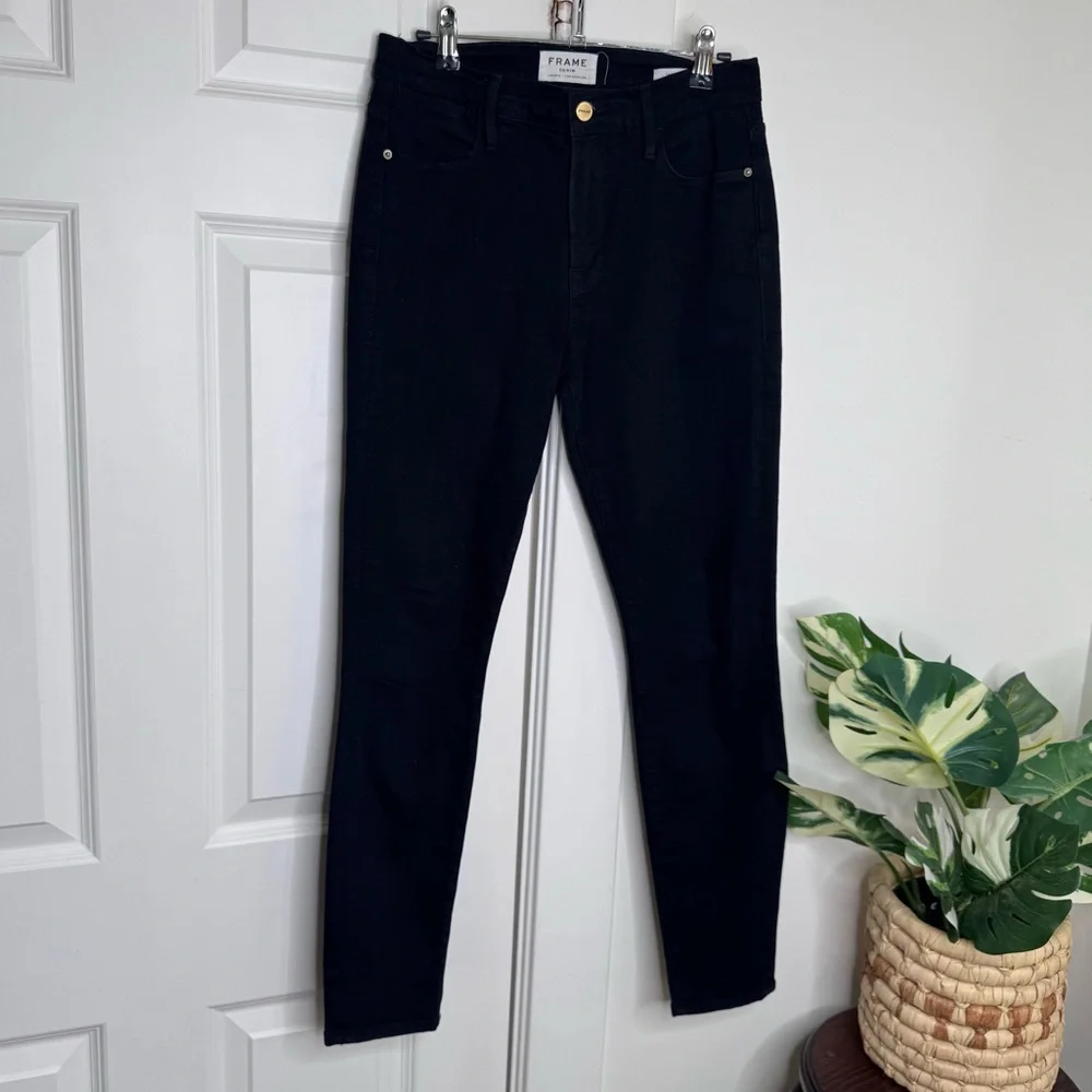 Frame Black Le High Skinny Jeans - Picture 3 of 7